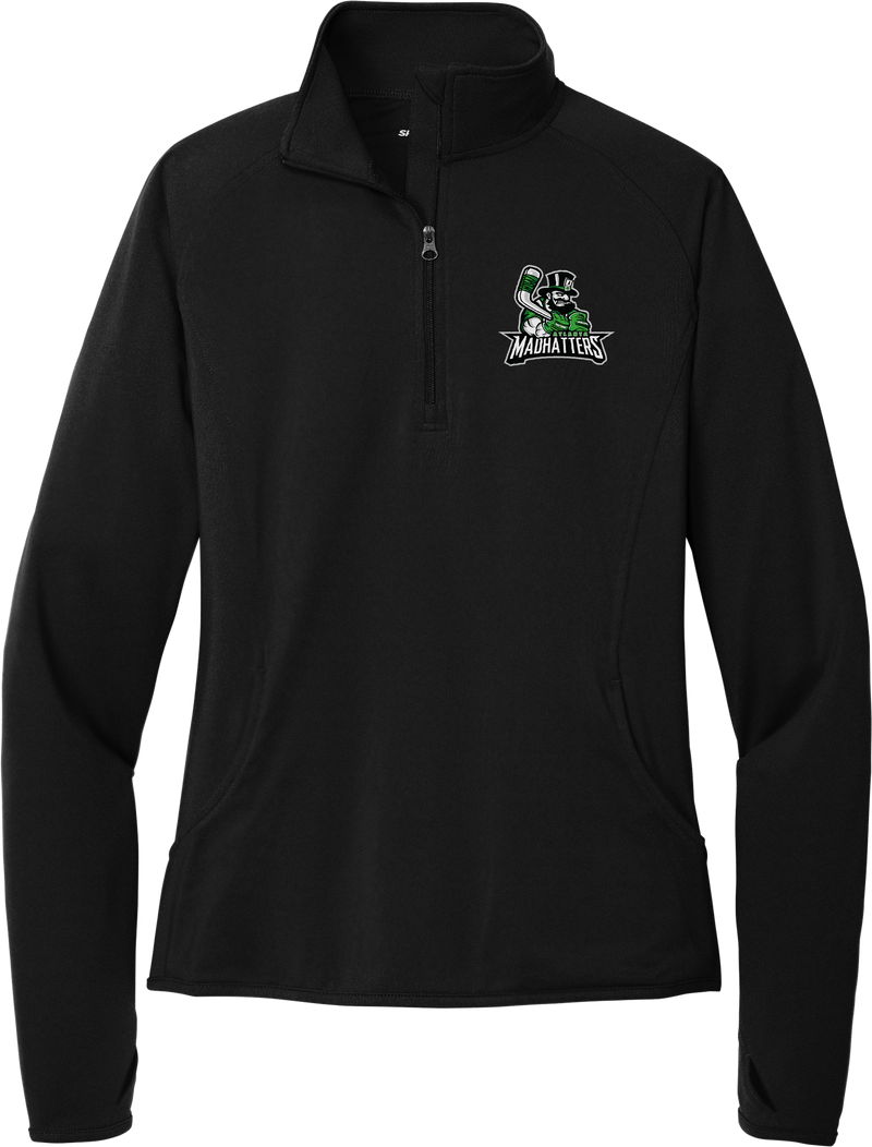 Atlanta Madhatters Ladies Sport-Wick Stretch 1/4-Zip Pullover